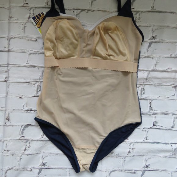 New Christina One Piece Nautical Style Bathing Suit - Picture 5 of 5